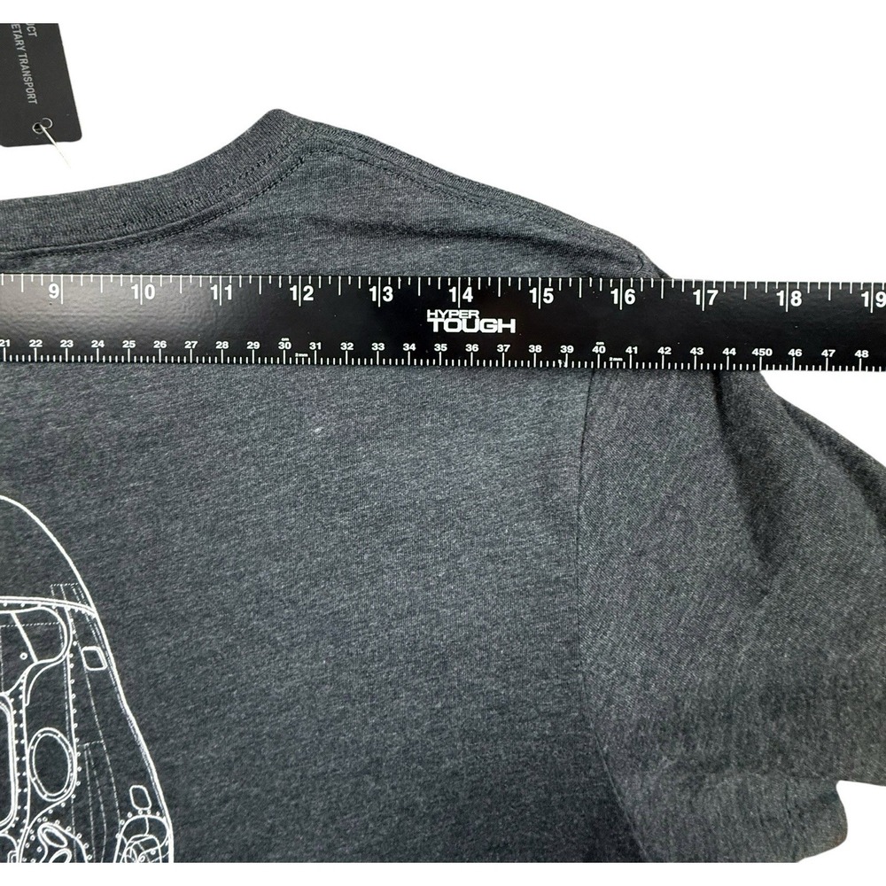SPACEX T Shirt Womens Large Gray Dragon Capsule Blueprint Graphic NEW - Picture 7 of 11